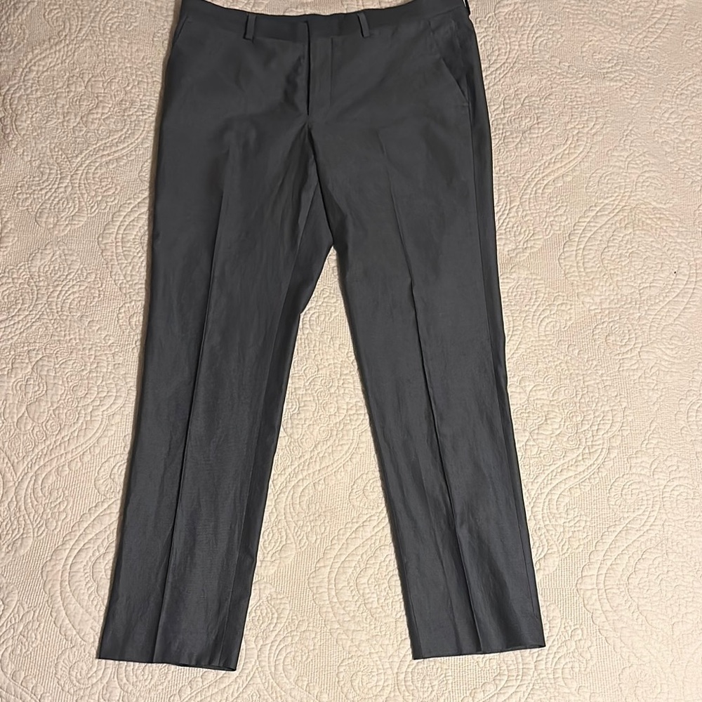 Express Charcoal Slim Fit Trousers